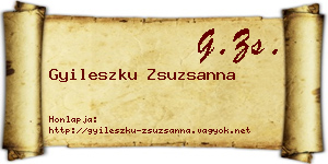 Gyileszku Zsuzsanna névjegykártya
